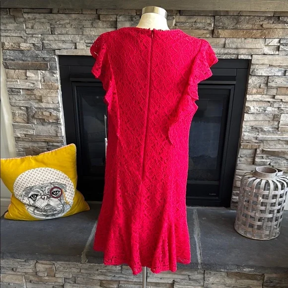 Julia Jordan Red Ruffled Mini Dress - Picture 7 of 14